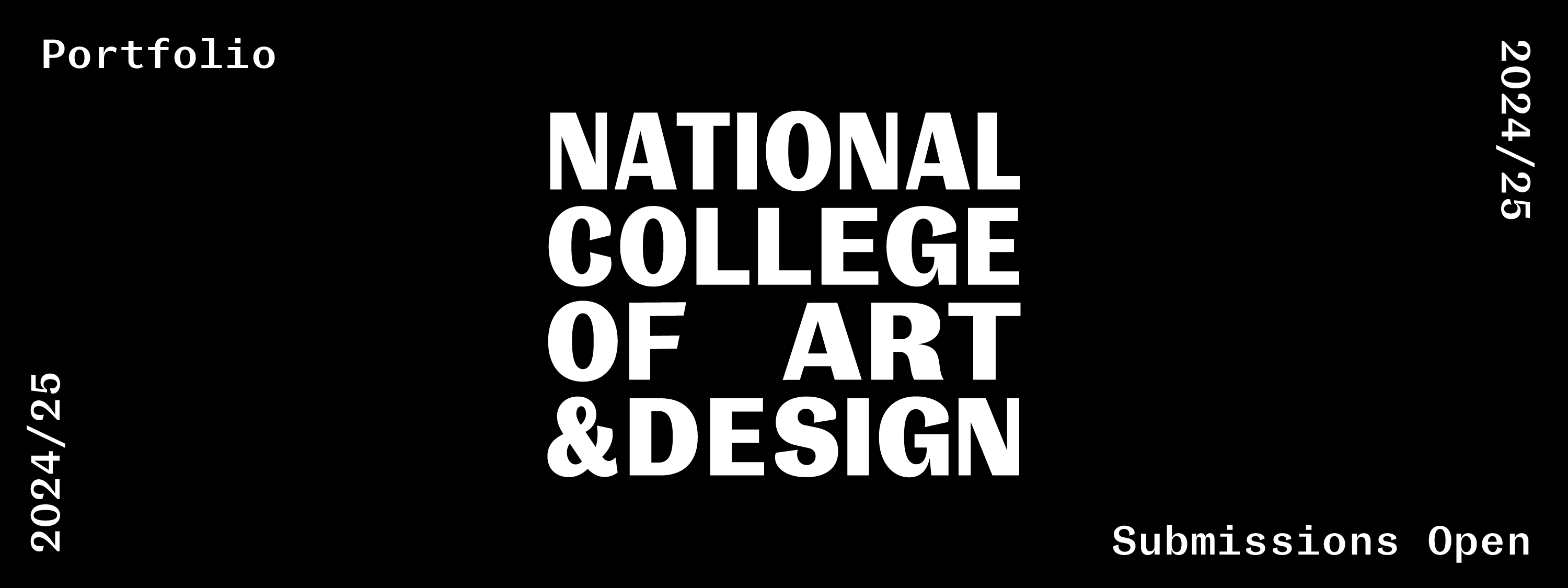 National College of Art and Design - PORTFOLIO_BANNER_2_2025